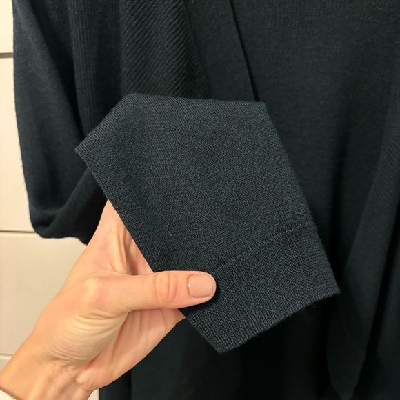 Theory Green Merino Wool Cardigan Sweater - Picture 3 of 7